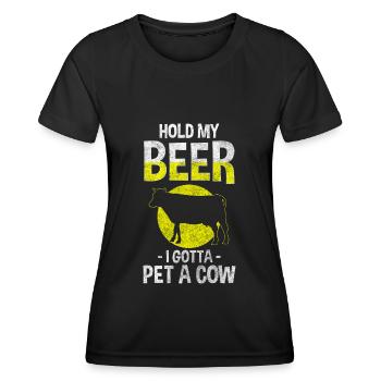 Beef Stable Sweet - Women's Functional T-Shirt - black - Front - AI Model Female 172 light (172cm)