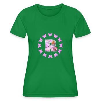 floraison de fruits - T-shirt sport Femme - vert - Devant - AI Model Female 172 dark (172cm)