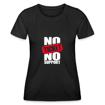 No Ticket No Support Computer Scientist IT Administrator - Women's Functional T-Shirt - black - Front - AI Model Female 172 light (172cm)