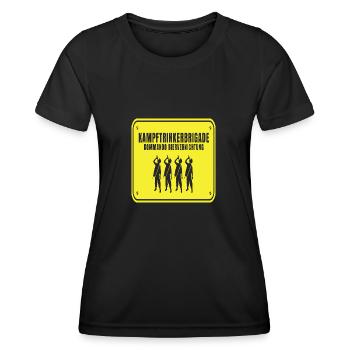 Kampftrinkerbrigade kommando biervernichtung - Frauen Funktions-T-Shirt - Schwarz - Vorne - AI Model Female 172 light (172cm)