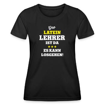 Lehrer Latein Griechisch Latinistik Lateinlehrer - Frauen Funktions-T-Shirt - Schwarz - Vorne - AI Model Female 172 light (172cm)