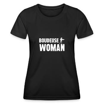 boudeuse woman - T-shirt sport Femme - noir - Devant - AI Model Female 172 light (172cm)