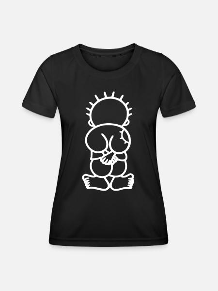 Handala free palestine - Frauen Funktions-T-Shirt - Schwarz