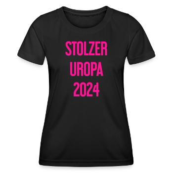 Fier arrière-grand-père 2024 - T-shirt sport Femme - noir - Devant - AI Model Female 172 light (172cm)