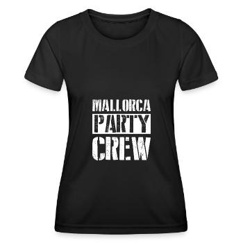 Mallorca Party Crew - T-shirt sport Femme - noir - Devant - AI Model Female 172 light (172cm)