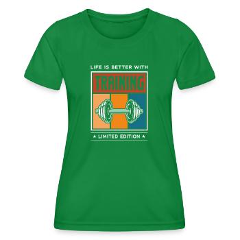 Formation - T-shirt sport Femme - vert - Devant - AI Model Female 172 dark (172cm)