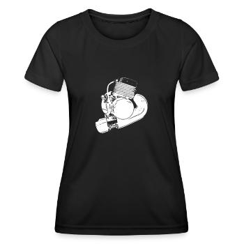 Mofa Motor - Frauen Funktions-T-Shirt - Schwarz - Vorne - AI Model Female 172 light (172cm)