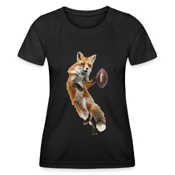 Red Fox Football - Women's Functional T-Shirt - black - Front - AI Model Female 172 light (172cm)