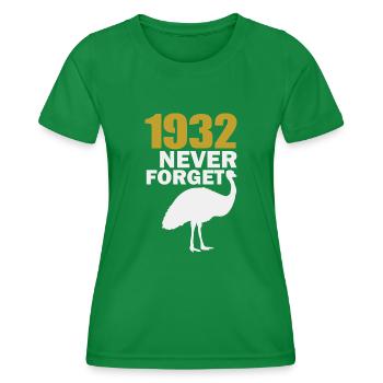 1932 Niemals vergessen - Frauen Funktions-T-Shirt - Kelly Green - Vorne - AI Model Female 172 dark (172cm)
