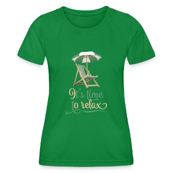 Relax - Women's Functional T-Shirt - kelly green - Front - AI Model Female 172 dark (172cm)