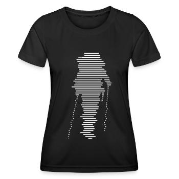 Wanderer - (4) - Frauen Funktions-T-Shirt - Schwarz - Vorne - AI Model Female 172 light (172cm)
