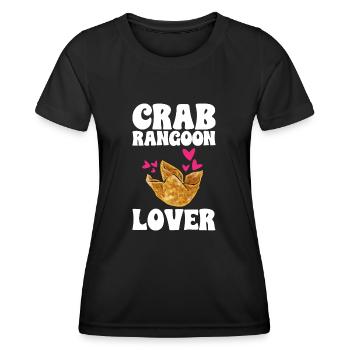 Krabben Rangoon Crab Rangoon - Women's Functional T-Shirt - black - Front - AI Model Female 172 light (172cm)