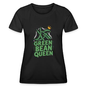 Grüne Bohnen - Frauen Funktions-T-Shirt - Schwarz - Vorne - AI Model Female 172 light (172cm)