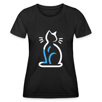 pet symbol pet - Women's Functional T-Shirt - black - Front - AI Model Female 172 light (172cm)