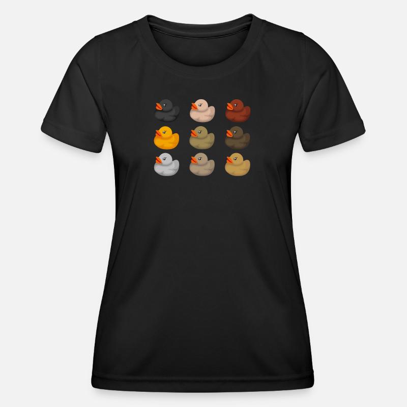 Ethnic Ducks - Women's Functional T-Shirt - black