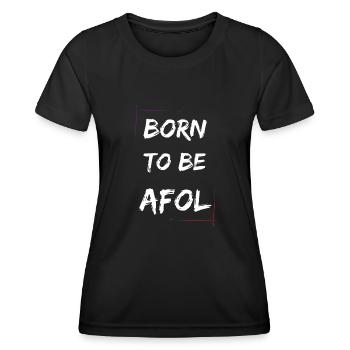 Source - T-shirt sport Femme - noir - Devant - AI Model Female 172 light (172cm)