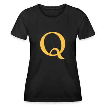 Q - Women's Functional T-Shirt - black - Front - AI Model Female 172 light (172cm)