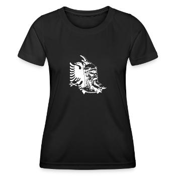 Albanien Balkan Tirana Geschenk Albaner Kosovo - Frauen Funktions-T-Shirt - Schwarz - Vorne - AI Model Female 172 light (172cm)