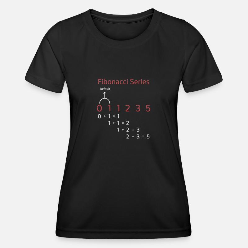 Fibonacci Series Gift Fibonacci Follow Math - Women's Functional T-Shirt - black