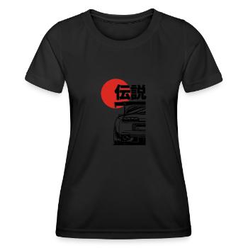 A80 Silhouette Gift JDM Motorsport Japan Car - Women's Functional T-Shirt - black - Front - AI Model Female 172 light (172cm)
