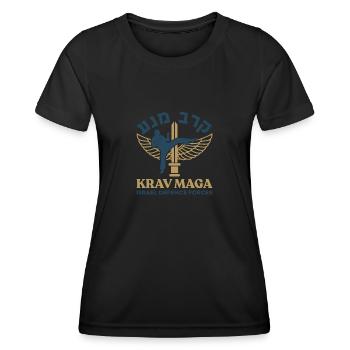 Krav Maga Geschenk Spruch Jewish Hanukkah - Frauen Funktions-T-Shirt - Schwarz - Vorne - AI Model Female 172 light (172cm)