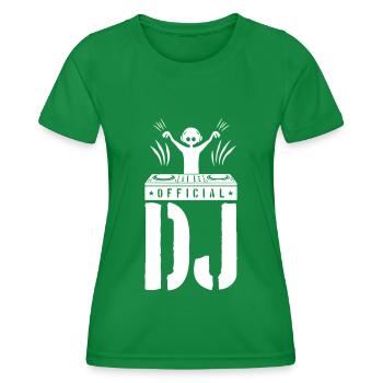 DJ Spruch Platines vinyles - T-shirt sport Femme - vert - Devant - AI Model Female 172 dark (172cm)