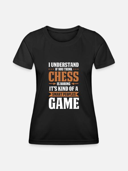 schachspiel chess - Frauen Funktions-T-Shirt - Schwarz