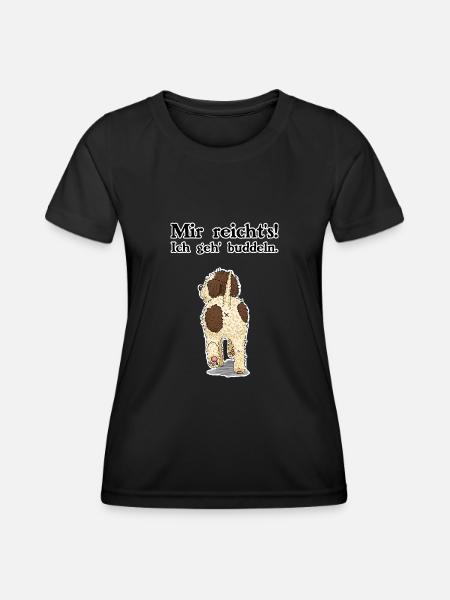Buddeln - Frauen Funktions-T-Shirt - Schwarz