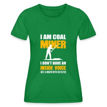An inner voice prospector gift - Women's Functional T-Shirt - kelly green - Front - AI Model Female 172 dark (172cm)