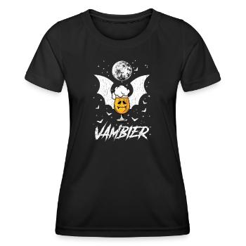 VamBier (Helloween Edition) - T-shirt sport Femme - noir - Devant - AI Model Female 172 light (172cm)