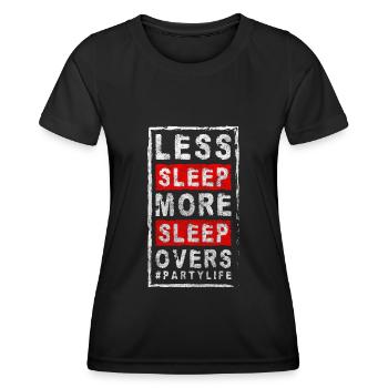 Feier Alkohol Lustig - Frauen Funktions-T-Shirt - Schwarz - Vorne - AI Model Female 172 light (172cm)