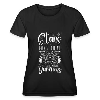 Capteur de rêves Motivation Rêves - T-shirt sport Femme - noir - Devant - AI Model Female 172 light (172cm)