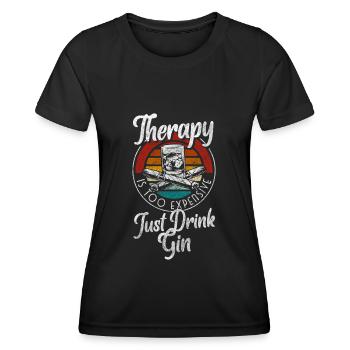 cocktail barman enterrement de vie de garçon - T-shirt sport Femme - noir - Devant - AI Model Female 172 light (172cm)