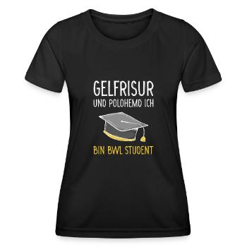 BWL Student Abschluss Bachelor Geschenk - Frauen Funktions-T-Shirt - Schwarz - Vorne - AI Model Female 172 light (172cm)