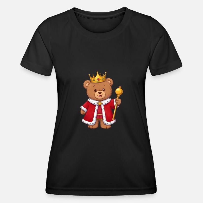 Teddy Bear King - Women's Functional T-Shirt - black