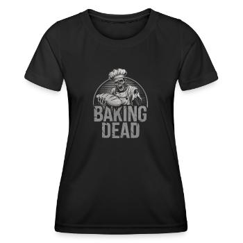 Baking Dead Zombie Baker Creepy Baker - Women's Functional T-Shirt - black - Front - AI Model Female 172 light (172cm)