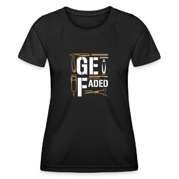 Drôle Barbier Coiffeur Coiffeur Coiffeur - T-shirt sport Femme - noir - Devant - AI Model Female 172 light (172cm)