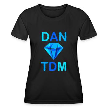 Rumbled DAN TDM - T-shirt sport Femme - noir - Devant - AI Model Female 172 light (172cm)