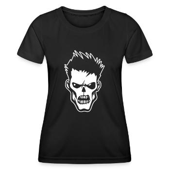 Zombie Untoter Halloween Horror - Frauen Funktions-T-Shirt - Schwarz - Vorne - AI Model Female 172 light (172cm)