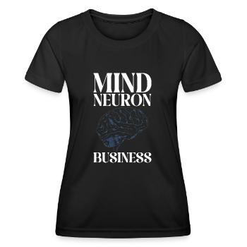 Infirmière en neurologie Neurologue du cerveau - T-shirt sport Femme - noir - Devant - AI Model Female 172 light (172cm)