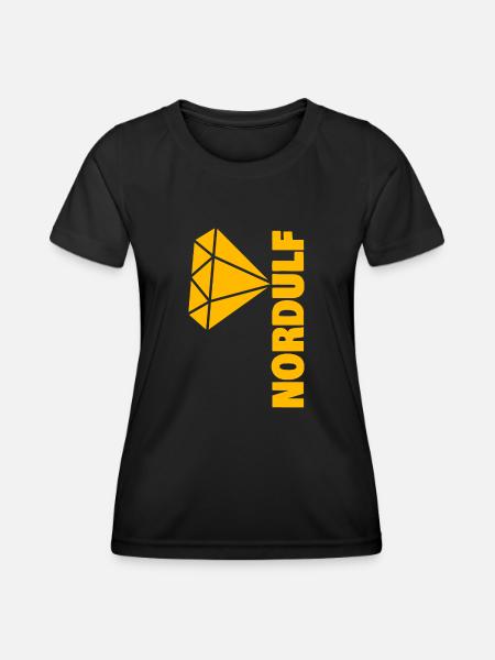 Nordulf als Edel - Frauen Funktions-T-Shirt - Schwarz