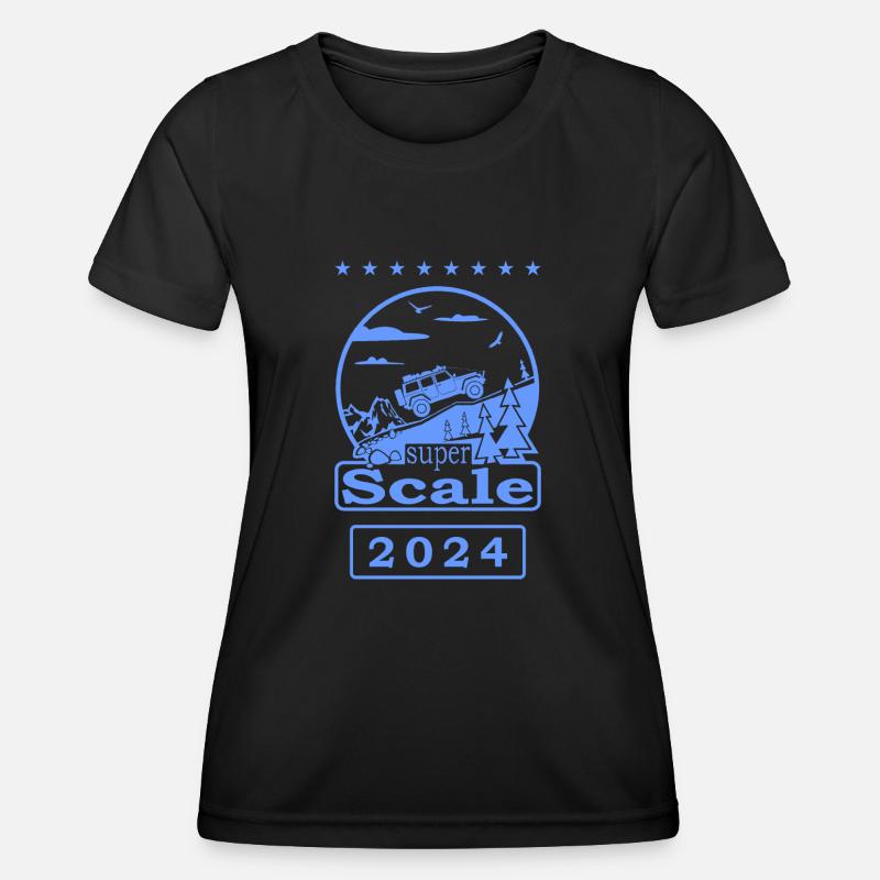 superScale logo blue 2024 - Women's Functional T-Shirt - black
