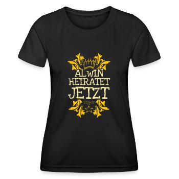 Bachelor Alwin - Women's Functional T-Shirt - black - Front - AI Model Female 172 light (172cm)