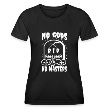 No Gods No Masters - Women's Functional T-Shirt - black - Front - AI Model Female 172 light (172cm)