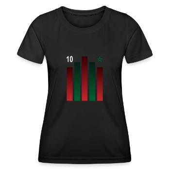 Maroc - T-shirt sport Femme - noir - Devant - AI Model Female 172 light (172cm)