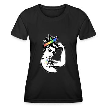 Autismus Autist - Frauen Funktions-T-Shirt - Schwarz - Vorne - AI Model Female 172 light (172cm)