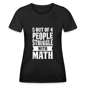 Math Mathe Teacher - Frauen Funktions-T-Shirt - Schwarz - Vorne - AI Model Female 172 light (172cm)