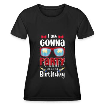 Célébration anniversaire Soirée des filles - T-shirt sport Femme - noir - Devant - AI Model Female 172 light (172cm)