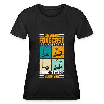 Scooter Rider électrique E-Scooter Hybride - T-shirt sport Femme - noir - Devant - AI Model Female 172 light (172cm)