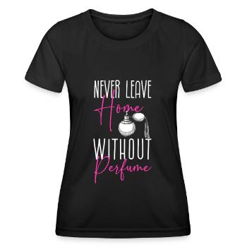 Duft Flakon Duftspray Sammler - Frauen Funktions-T-Shirt - Schwarz - Vorne - AI Model Female 172 light (172cm)
